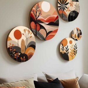 Modern Circular Wall Art Set