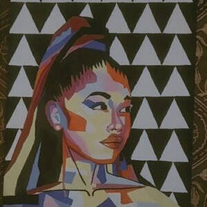 Geometric-Style Canvas Painting