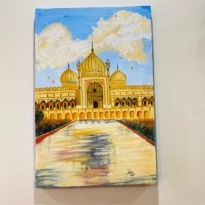 Golden Mosque Canvas Painting