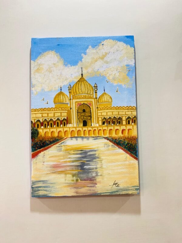 Golden Mosque Canvas Painting