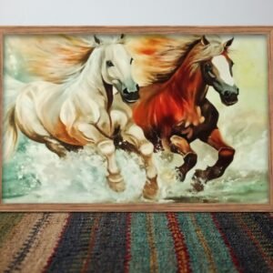 Galloping Horses Canvas Painting