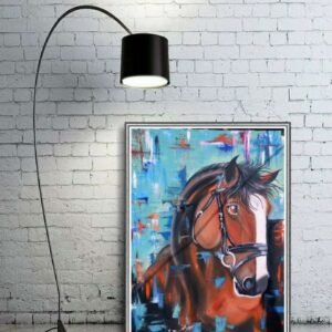 Vibrant Horse Canvas Painting