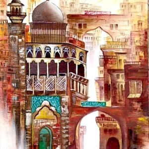 Traditional Middle Eastern Canvas Painting