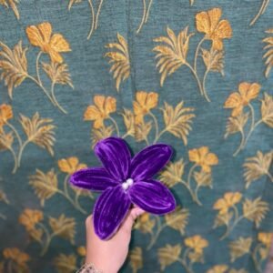 Handmade Purple Velvet Flower