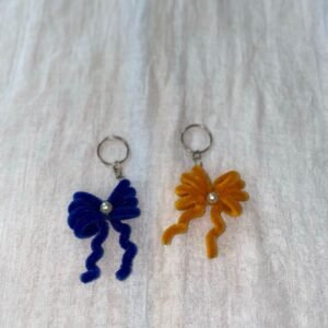 Handmade Velvet Bow Earrings