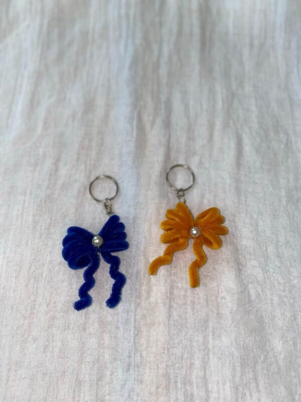 Handmade Velvet Bow Earrings