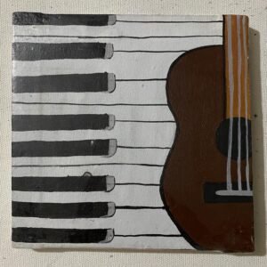 Hand-Painted Music Canvas