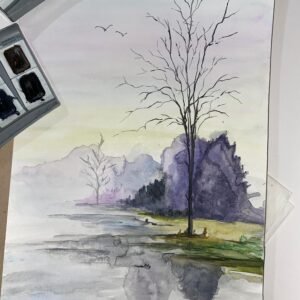 Watercolor Landscape Painting