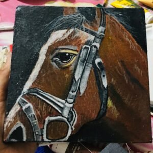 Close-Up Horse Painting