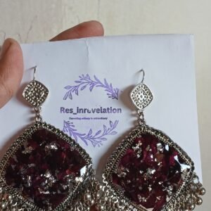 Elegant Handmade Resin Earrings