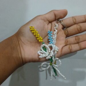 Handcrafted Floral Keychain