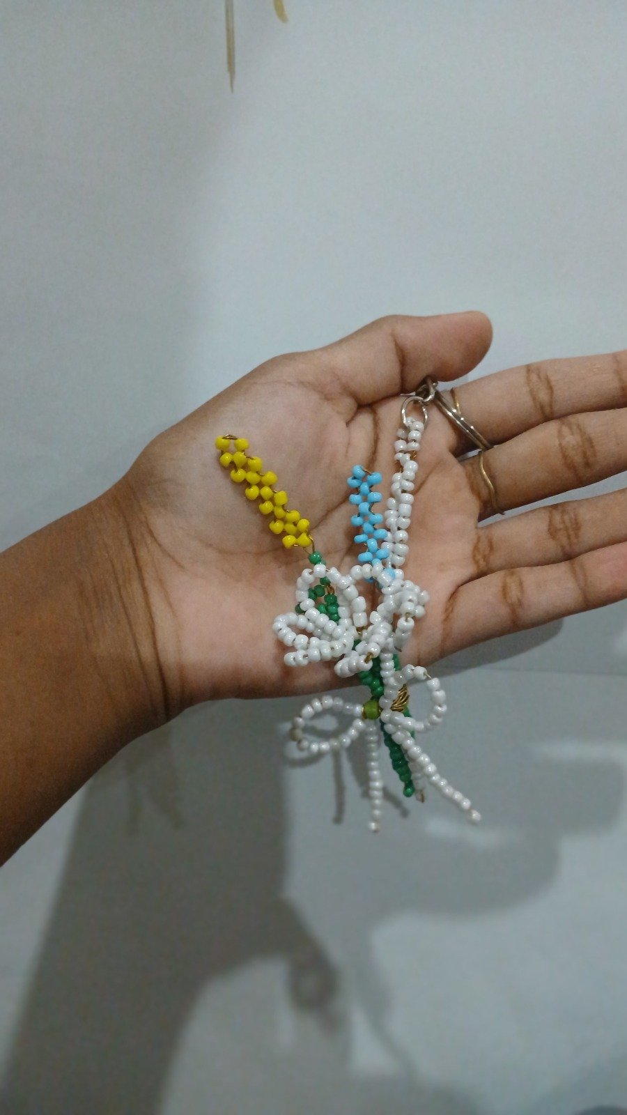 Handcrafted Floral Keychain