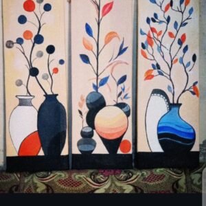 Modern Vase-Themed Canvas Paintings