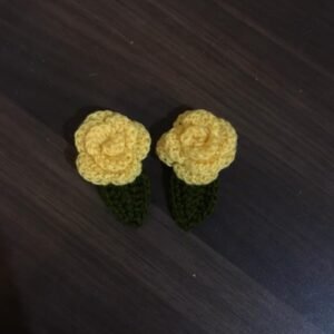 Handcrafted Yellow Crochet Flowers