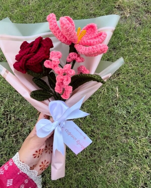 Handmade Crochet Flower Bouquet