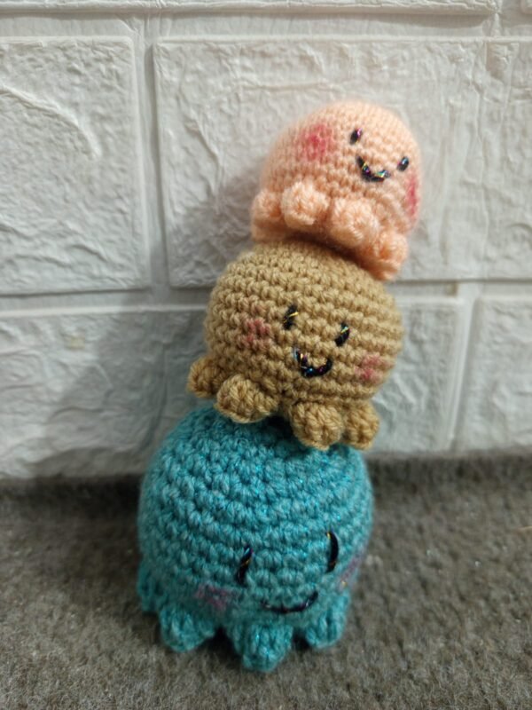 Handmade Crochet Octopus Toys Set
