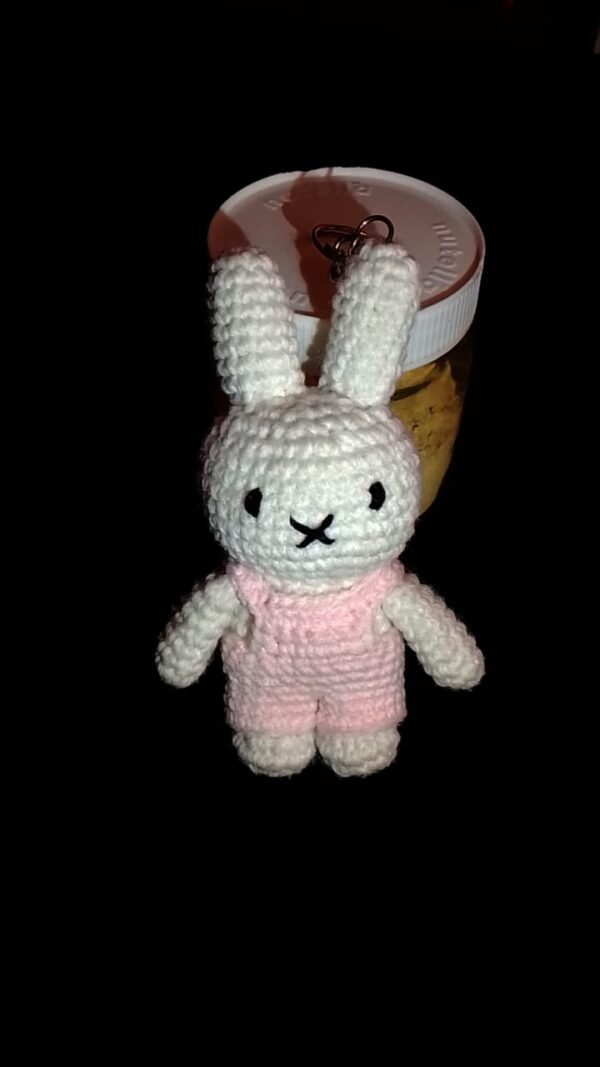 Handmade Crochet Bunny Keychain